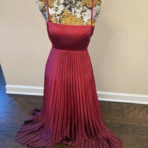 Abercrombie & Fitch Burgundy Maxi Dress